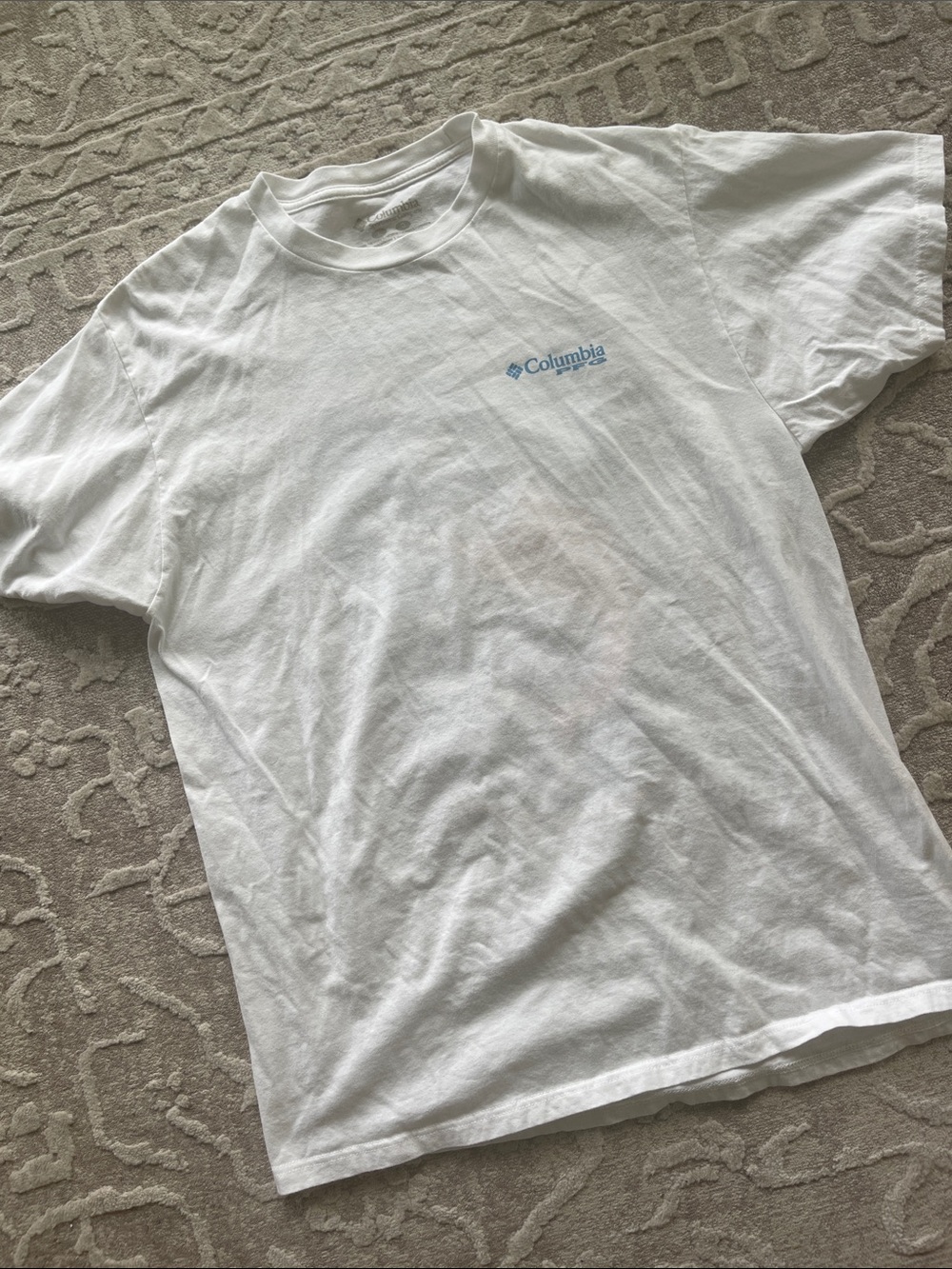 Columbia PFG White Short Sleeve Tee